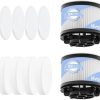 LEVOIT LVAC-200 Vacuum Cleaner Replacement Filter, 4 Pre-Motor Filters 2 Post-Motor Filters, White