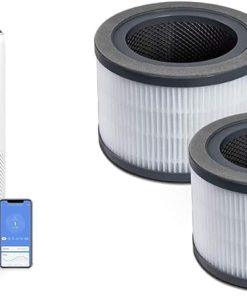 LEVOIT Air Purifiers for Home Large Room Up to 1980 Ft² in 1 Hr With Air Quality Monitor & Vista 200 Air Purifier Replacement Filter, 3-in-1 HEPA, High-Efficiency Activated Carbon