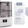 LEVOIT Humidifiers for Bedroom Large Room Home, (6L) & Humidifier Replacement Filters 10-Pack, Mineral Absorption Pad, Compatible with LV600S