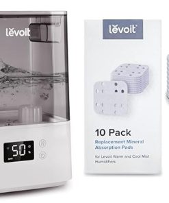 LEVOIT Humidifiers for Bedroom Large Room Home, (6L) & Humidifier Replacement Filters 10-Pack, Mineral Absorption Pad, Compatible with LV600S