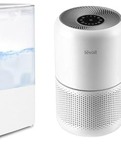 LEVOIT Humidifiers for Bedroom Home, Smart Warm and Cool Mist Air Humidifier & Air Purifier for Home Allergies Pets Hair in Bedroom, Covers Up to 1095 Sq.Foot Powered