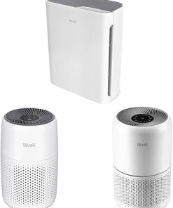 LEVOIT Air Purifiers for Bedroom Home, HEPA Filter Cleaner - White & Air Purifier for Home Allergies, Pets Hair