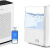 LEVOIT Air Purifier and Humidifier Bundle for Large Rooms - Vital 200S-P and Hybrid Ultrasonic Models