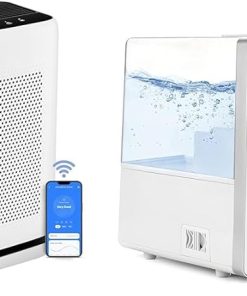 LEVOIT Air Purifier and Humidifier Bundle for Large Rooms - Vital 200S-P and Hybrid Ultrasonic Models