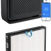 LEVOIT Air Purifier for Home, Core300-P, White + LEVOIT 20x20x1 AC Furnace Air Filter, MERV 11, 6-Month Pleated 1-Inch Electrostatic Air Cleaning Filter, 2 Pack 4
