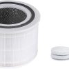 LEVOIT Core 300 Air Purifier Replacement Filter, 3-in-1 True HEPA, 1 Pack, White & 10-Pack Top Fill Humidifier Replacement Filters, Capture Fine Particles to Improve Humidification Efficiency, White 3