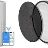 LEVOIT Core Mini-P Air Purifier & Replacement Filter (1Pack) & Aroma Pads 12pack Essential Oil Replacement Bundle for Home Bedroom. 4