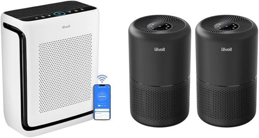 LEVOIT Air Purifiers for Home Large Room Up to 1900 Ft² in 1 Hr with Washable Filters & Air Purifier for Home Allergies Pets Hair in Bedroom