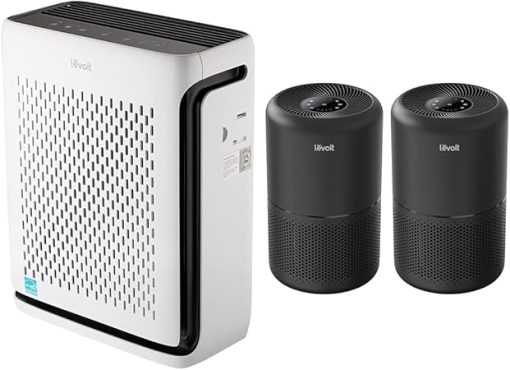 LEVOIT Air Purifiers for Home Large Room Bedroom Up to 1110 Ft² with Air Quality & Air Purifier for Home Allergies Pets Hair in Bedroom, Covers Up to 1095 Sq.Foot