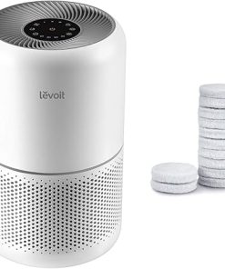 LEVOIT Air Purifier for Home Allergies Pets Hair in Bedroom & Air Purifier Core Mini/LV-H128 Aroma Pads 12pack Essential Oil Replacement