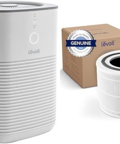 LEVOIT Air Purifier for Home Bedroom & Core 300 Air Purifier Replacement Filter, 3-In-1 Filter, Efficiency Activated Carbon, Core300-RF, 1 Pack, White