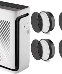 LEVOIT Air Purifiers for Home Large Room Bedroom Up to 1110 Ft² with Air Quality & LV-H132 Air Purifier Replacement Filter, 3-in-1 Nylon Pre-Filter, HEPA Filter, High-Efficiency