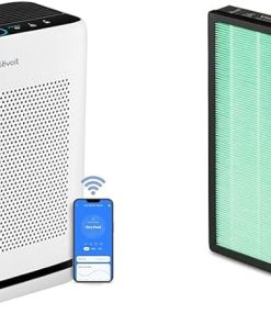 LEVOIT Air Purifiers for Home Large Room with Washable Filters, Air Quality Monitor, Smart WiFi, Vital 200S-P and Air Filter Replacement Vital 200S-RF-TX