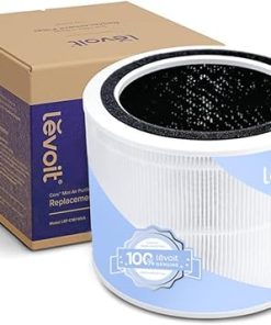 LEVOIT Core 200S-P Replacement Filter, Genuine Core 200S-RF Air Purifier Filters, Supports HEPA Sleep Mode, High-Efficiency Activated Carbon for Removal of Smoke, Odor, Allergens, Pollen, 1 Pack
