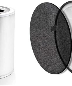 LEVOIT Core 400S Air Purifier Replacement Filter, 1Pack, White & LV-H132 Air Purifier Replacement Filter, 3-in-1 Nylon Pre-Filter, True HEPA Filter, 1 Pack