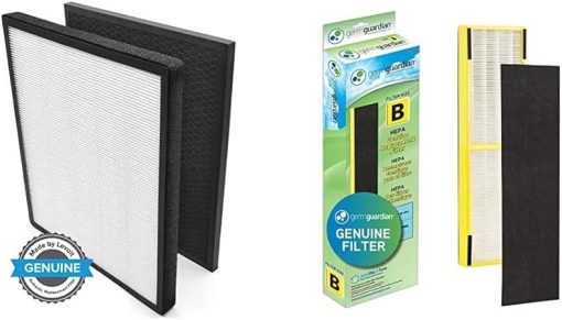 LEVOIT Air Purifier LV-PUR131 Replacement Filter, True HEPA & Activated Carbon Filters Set& Germ Guardian FLT4825 True HEPA GENUINE Air Purifier Replacement Filter B