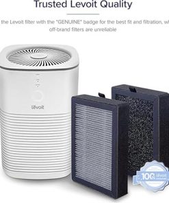 LEVOIT LV-H128 Air Purifier Replacement, 3-in-1 Pre-Filter, Capture Dust Smoke Pollen, Activated Carbon, 3-Stage Filtration System, 2 Piece Set, LV-H128-RF, 1 Pack 2