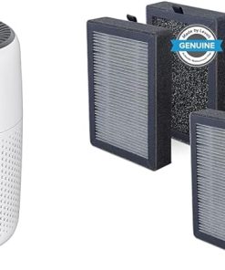 LEVOIT Air Purifiers for Bedroom Home, 3-in-1 Filter Cleaner with Fragrance Sponge & LV-H128 Air Purifier Replacement, 3-in-1 Pre-Filter, Capture Dust Smoke Pollen, Activated Car