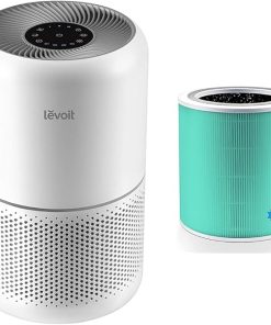 LEVOIT Air Purifier for Home Allergies Pets Hair in Bedroom & Core 400S Air Purifier Toxin Absorber 3-in-1 Replacement Filter, Activated Carbon, Core400S-RF-TX (LRF-C401-GUS), 1 Pack, Green