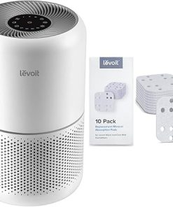 LEVOIT Air Purifier for Home Allergies Pets Hair in Bedroom, Covers Up to 1095 ft² & Humidifier Replacement Filters 10-Pack, Mineral Absorption Pad, Compatible with LV600S