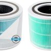 LEVOIT Core 400S Air Purifier Replacement Filter, 1Pack, White & LV-H132 Air Purifier Replacement Filter, 3-in-1 Nylon Pre-Filter, True HEPA Filter, 1 Pack 3
