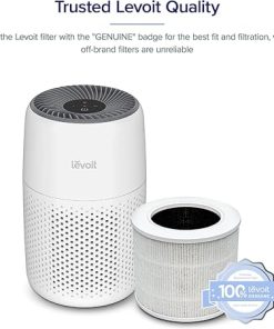 LEVOIT Core Mini-P Replacement Filter, Genuine Core Mini-RF Air Purifier Filters, Supports HEPA Sleep Mode, High-Efficiency Activated Carbon for Removal of Smoke, Odor, Allergens, Pollen, 1 Pack,White 2
