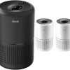 LEVOIT Air Purifiers for Home Bedroom, Smart WiFi, HEPA Sleep Mode for Home Large Room & Air Purifier Core Mini/LV-H128 Aroma Pads 12pack Essential Oil Replacement 4