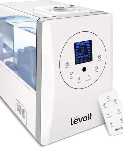 LEVOIT Humidifiers, White & Air Purifier for Home Allergies Pets Hair in Bedroom, H13 True HEPA Filter, 24db Filtration System Cleaner Odor Eliminators, White 2