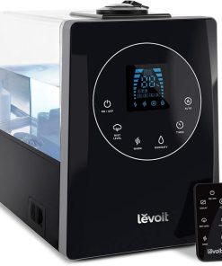 LEVOIT Humidifiers for Large Room Bedroom (6L), Black & Humidifiers for Bedroom Large Room Home, 6L Top Fill Cool Mist Air Ultrasonic for Plants Indoor with Essential Oils Diffuser, Gray 2
