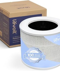 LEVOIT Core Mini-P Replacement Filter, Genuine Core Mini-RF Air Purifier Filters, Supports HEPA Sleep Mode, High-Efficiency Activated Carbon for Removal of Smoke, Odor, Allergens, Pollen, 1 Pack,White
