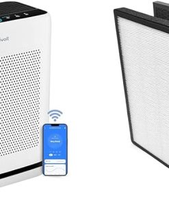 LEVOIT Air Purifiers for Home Large Room Up to 1900 Ft² in 1 Hr with Washable Filters & LV-PUR131 Air Purifier Replacement Filter, Hepa and Activated Carbon Filters Set, LV-PUR131-RF, 1 Pack