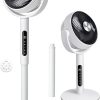 Levoit Standing Fan for Bedroom, CirculAir 120° Oscillating, Quiet 20dB, 9 Speeds, 4 Modes, DC Motor, 2 in 1 Pedestal & Tabletop, 82ft, Remote Control, Sensor, 9H Timer, 908CFM Ultra-High Airflow