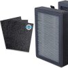 LEVOIT Core 300 Air Purifier Replacement Filter, 3-in-1 True HEPA, 1 Pack, White & 10-Pack Top Fill Humidifier Replacement Filters, Capture Fine Particles to Improve Humidification Efficiency, White 4
