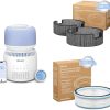 LEVOIT Air Purifiers for Home Large Room Bedroom Vital 100S-P, White + LEVOIT 16x25x1 Air Filter, MERV 11, 6-Month Pleated 1-Inch Electrostatic AC Furnace Air Cleaning Filter, 2 Pack 3