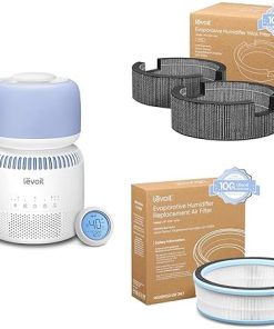 LEVOIT Sprout Evaporative Humidifier + LEVOIT 2-Pack Wick Filters + LEVOIT Replacement Filter