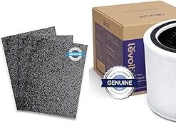 LEVOIT LV-H126 Air Purifier Replacement Filter, HEPA Filter, High-Efficiency Activated Carbon Filter, 3 Extra Pre-Filters, LV-H126-RF,Black & Core 200S Air Purifier Replacement Filter, 3-in-1 Filter
