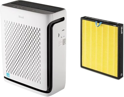 LEVOIT Air Purifiers for Home Large Room Bedroom Up to 1110 Ft² with Air Quality & Vital 200S Pet Allergy Air Purifier Replacement, 3-in-1 True HEPA, High-Efficiency Activated