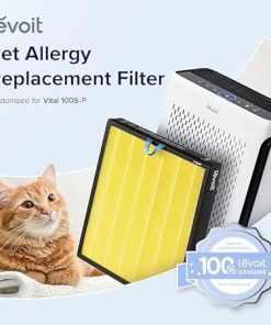 LEVOIT Genuine Vital 200S-P Air Purifier Pet Allergy Replacement Filter, Supports HEPA Sleep Mode, High-Efficiency Activated Carbon for Removal of Allergens, Pollen, Vital 200S-RF-PA, 1 Pack, Yellow 2