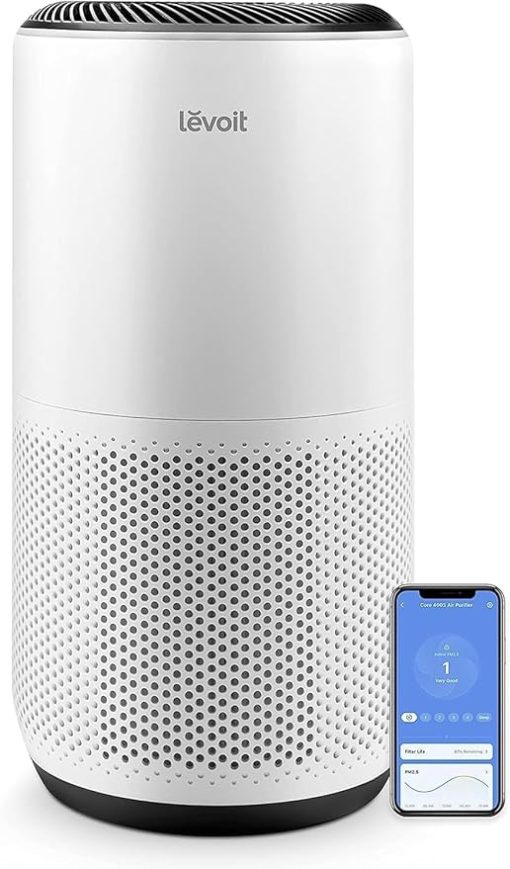 Levoit Air Purifiers for Home Large Room 1980 Ft2 Core 400S/400S-P White with Replacement Filters Set, 2 Pack - Image 2