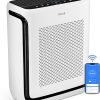 LEVOIT Air Purifiers for Home Large Room Up to 1878 Ft² with Washable Pre-Filter, AHAM VERIFIDE, Air Quality Monitor, HEPA Sleep Mode for Allergies, Pet Hair in Bedroom, Vital 200S-P, White