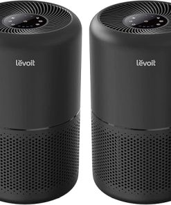LEVOIT Air Purifier for Home Allergies Pets in Bedroom, Covers Up to 1074 ft² by 56W High Torque Motor, AHAM VERIFIDE, 3-in-1 Filter, HEPA Sleep Mode, Remove Dust Smoke Odor, Core300-P, Black, 2 Pack