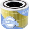 LEVOIT Core 300-P Replacement Filter Air Purifier Pet Allergy, Genuine Core300S-P Filters, Supports HEPA Sleep Mode, High-Efficiency Activated Carbon, Core 300-RF-PA, Yellow, 1 Pack
