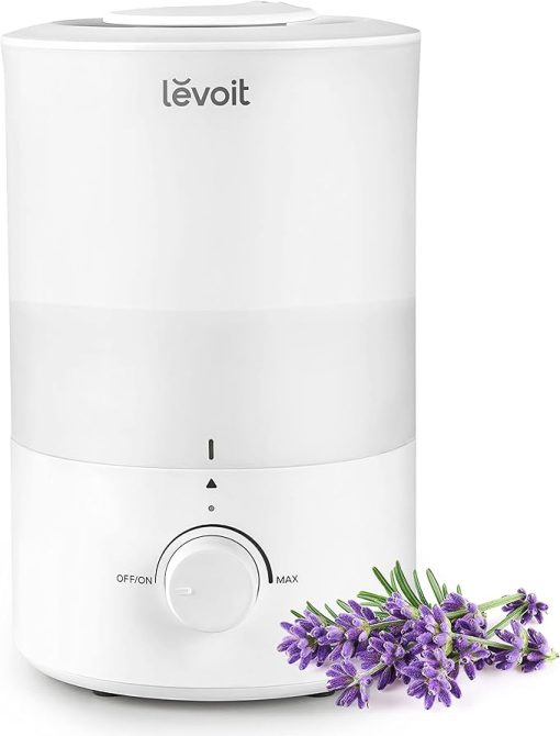 LEVOIT Humidifiers for Bedroom, Quiet (3L Water Tank) Cool Mist Top Fill Essential Oil Diffuser & Humidifier Replacement Filters 10-Pack, Mineral Absorption Pad, Compatible with LV600S - Image 2