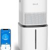 LEVOIT Humidifiers for Bedroom Large Room Home, 6L Warm and Cool Mist Ultrasonic Air Vaporizer for Plants and Whole House, Built-in Humidity Sensor, Essential Oil Diffuser, Whisper Quiet, Timer, White 3