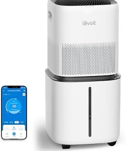 LEVOIT Superior 6000S Smart Evaporative Humidifiers for Home Whole House up to 3000ft², 6 Gal, Last 72-Hour, Premium Filter, Dry Mode, Wheels & Water Fill Hose & Foldable Storage - Quiet Sleep Mode