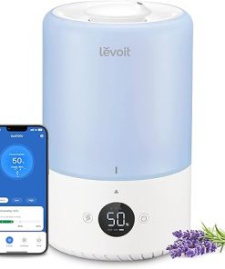 LEVOIT Dual 200S Smart Humidifiers for Bedroom, Top Fill, Customize Humidity for Home, Baby Nursery & Humidifiers for Bedroom Large Room Home, (6L) Cool Mist Top Fill Essential Oil Diffuser 2