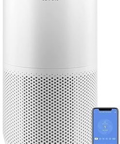 LEVOIT Air Purifiers for Home Large Room Up to 1980 Ft² in 1 Hr With Air Quality Monitor & Dual 150 Humidifiers for Bedroom Large Room, 3L Cool Mist Top Fill Essential Oil Diffuser 2