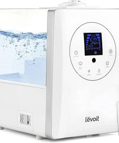 LEVOIT Humidifiers for Bedroom Large Room Home, 6L Warm and Cool Mist Ultrasonic Air Vaporizer for Plants and Whole House, Built-in Humidity Sensor, Essential Oil Diffuser, Whisper Quiet, Timer, White