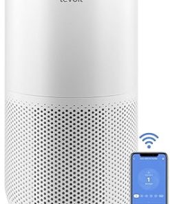 LEVOIT Air Purifiers for Home Large Room Up to 1733 Ft² With HEPA Sleep Mode, AHAM VERIFIDE, Auto Mode, Air Quality Monitor, Smart WiFi, 3-in-1 Filter For Pet Allergy, Smoke, Dust, Core 400S-P, White