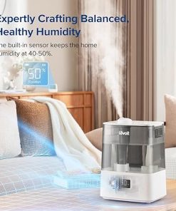 LEVOIT Humidifiers for Bedroom with Night Light(3L Water Tank) Cool Mist Top Fill Essential Oil & Humidifiers for Bedroom Large Room Home, (6L) Cool Mist Top Fill Essential Oil Diffuser 2